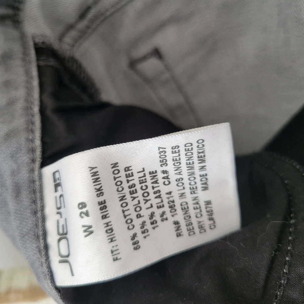 Joe's Jeans High Rise Skinny Ankle Lacey Sz 29 Faded Gray - Picture 7 of 13